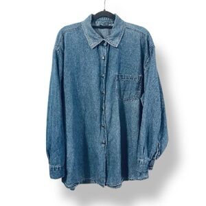 Vintage Denim Button Up Shirt